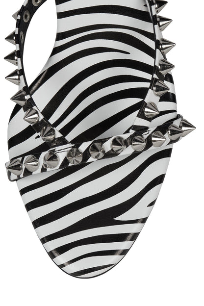 GABBRIETTE - Black White Zebra Silver |Jeffrey Campbell