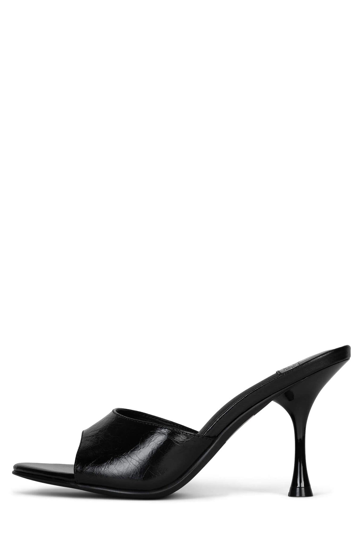 AGENT Heeled Sandal - Black Crinkle |Jeffrey Campbell
