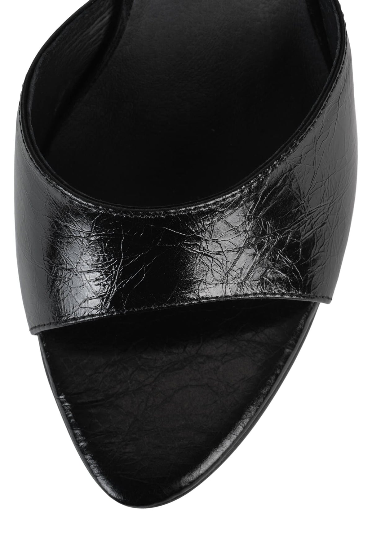 AGENT Heeled Sandal - Black Crinkle |Jeffrey Campbell