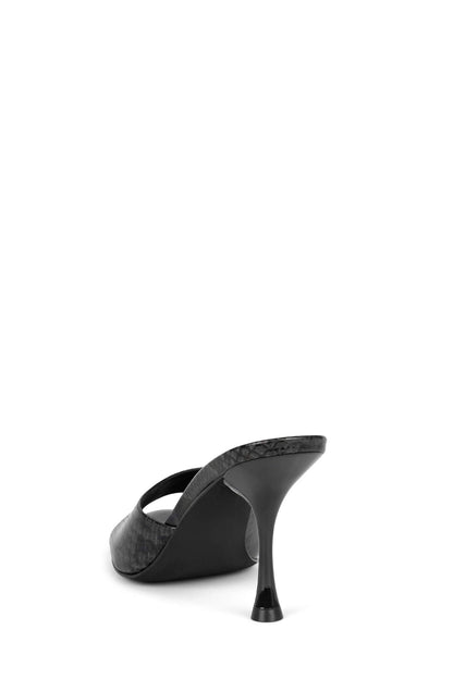 AGENT Heeled Sandal - Grey Black Python |Jeffrey Campbell