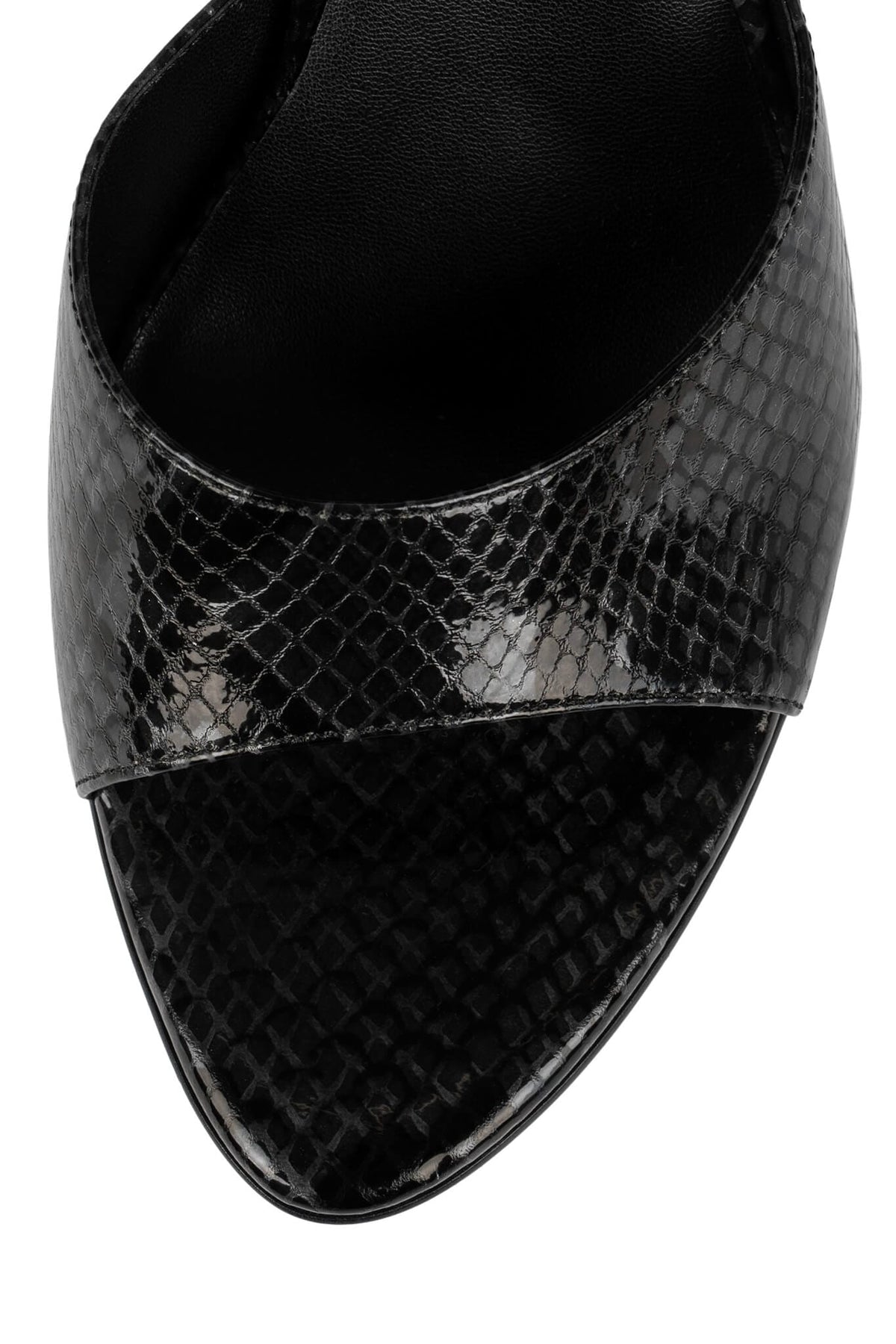 AGENT Heeled Sandal - Grey Black Python |Jeffrey Campbell