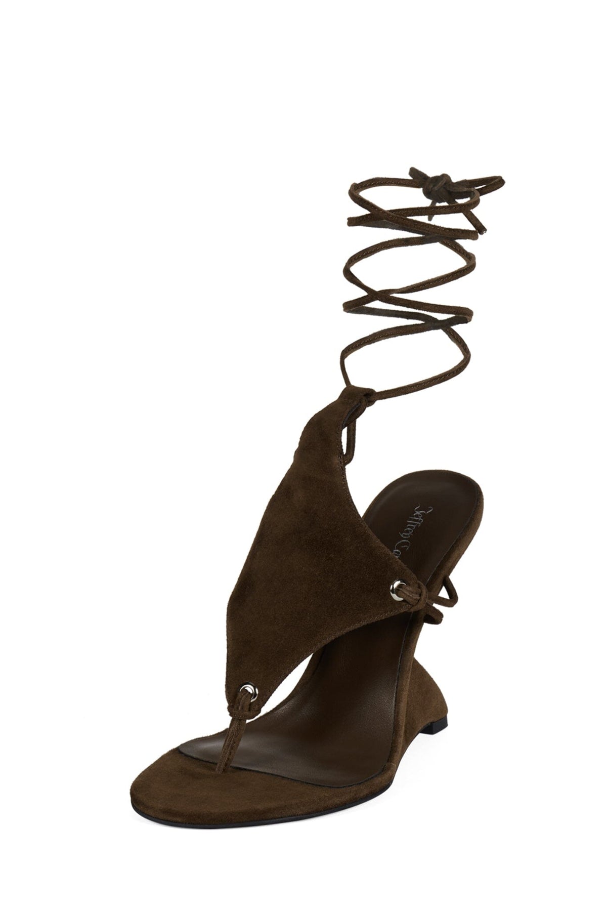 PACHOULI Strappy Sandals - Espresso Suede |Jeffrey Campbell