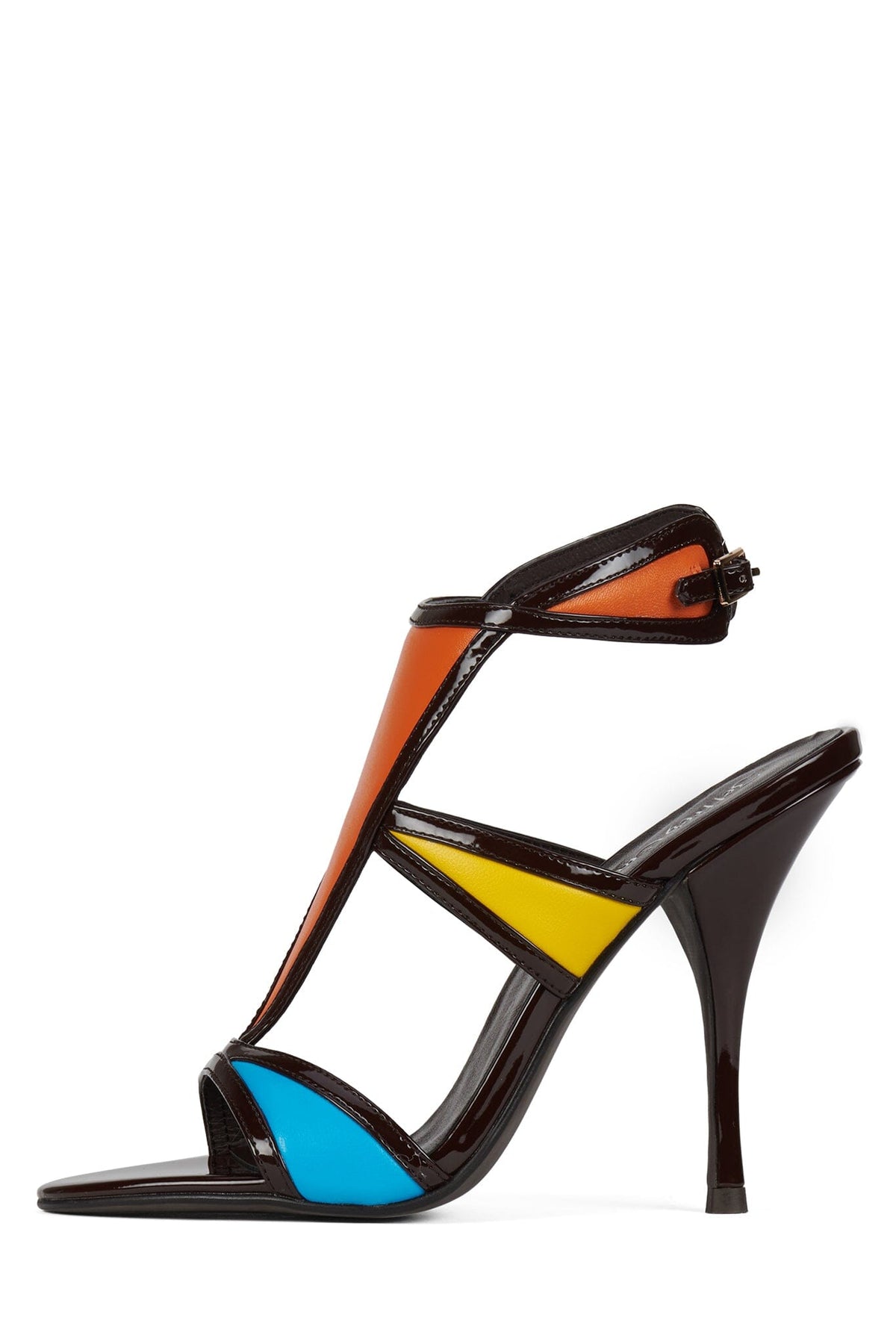 KALEIDO - Brown Patent Multi |Jeffrey Campbell
