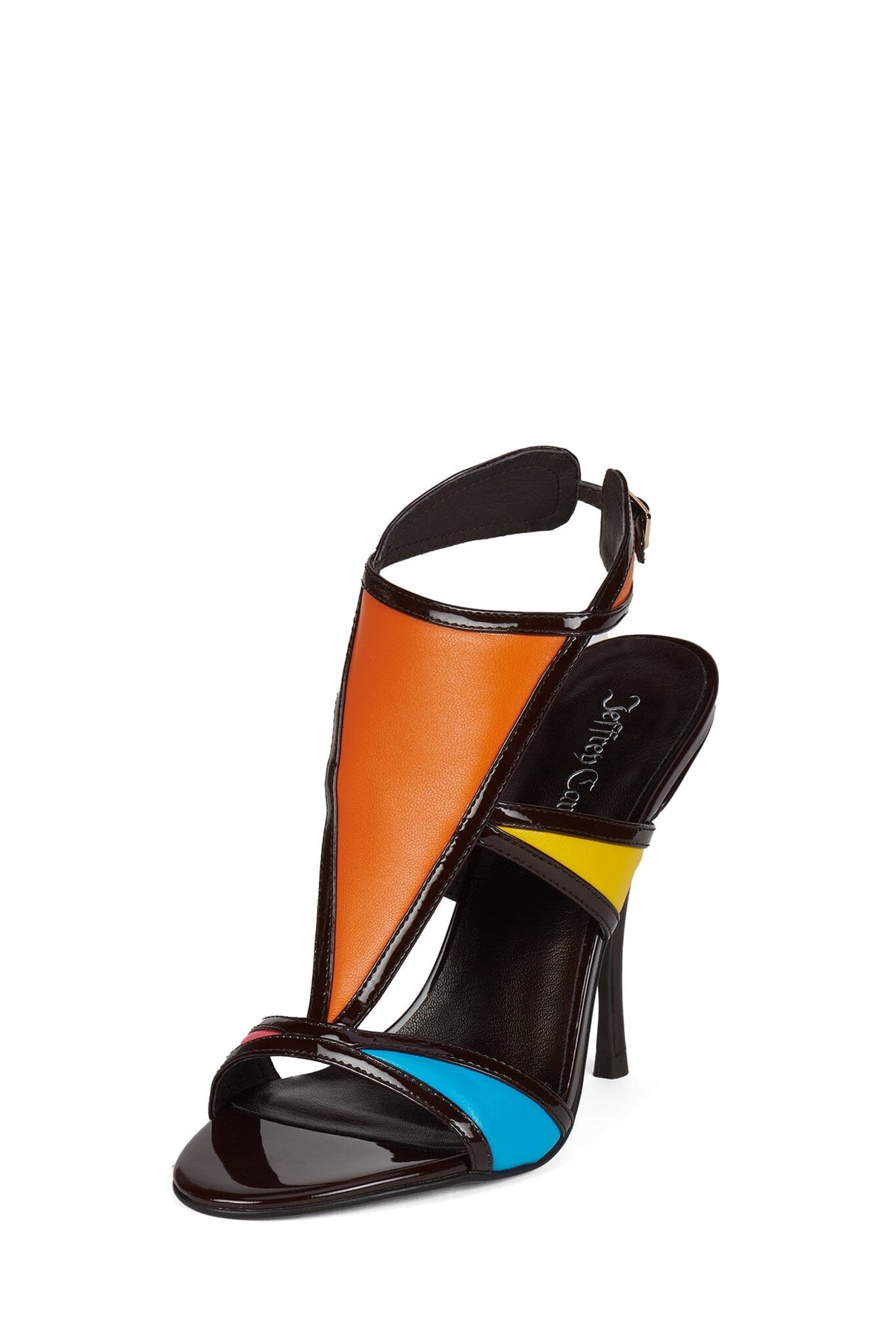 KALEIDO - Brown Patent Multi |Jeffrey Campbell