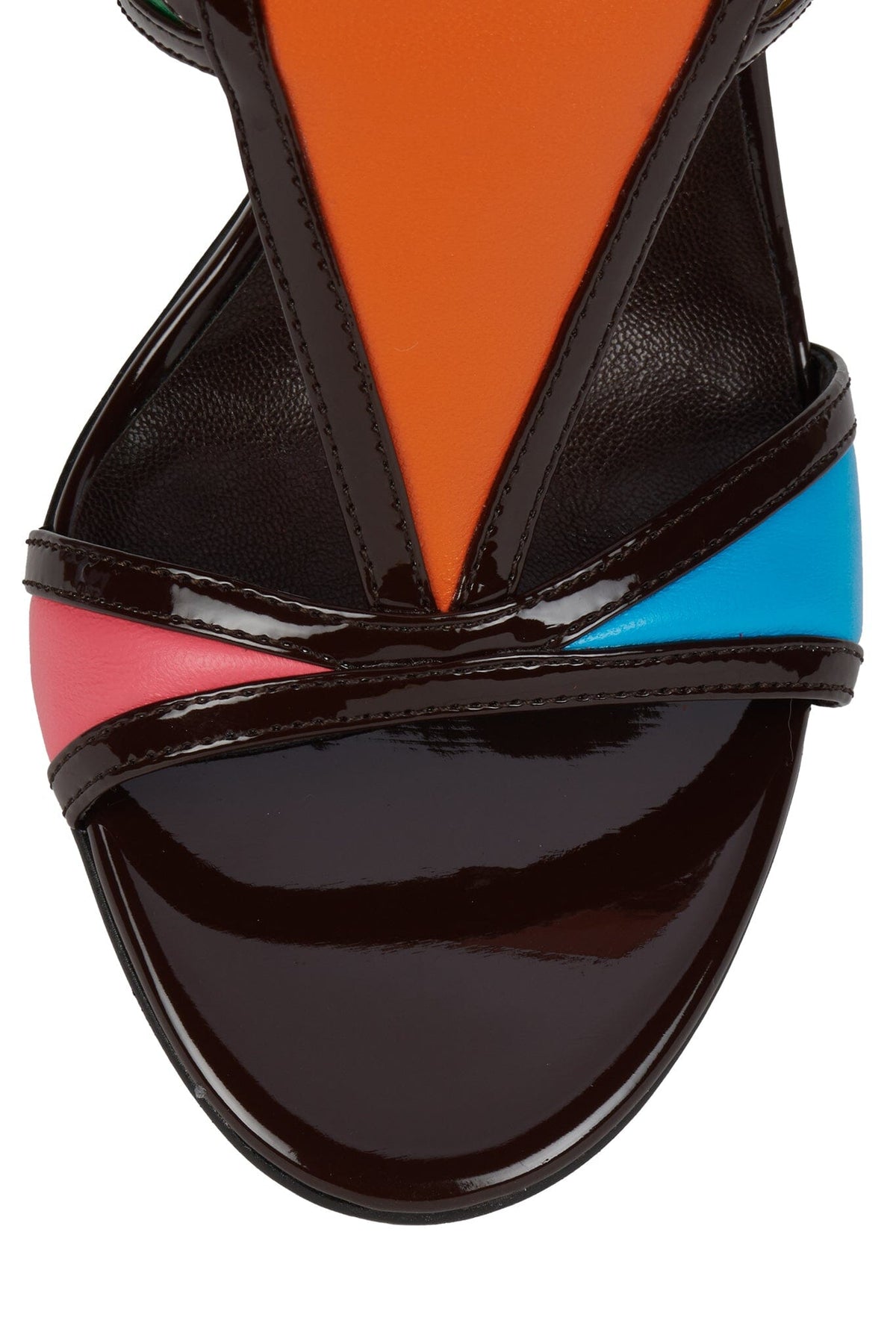 KALEIDO - Brown Patent Multi |Jeffrey Campbell