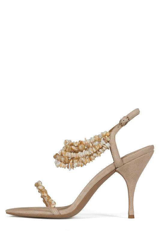 VOLCANA - Beige Suede Combo |Jeffrey Campbell