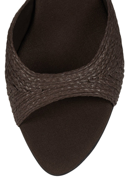 AGENT-RAF - Dark Brown Raffia |Jeffrey Campbell