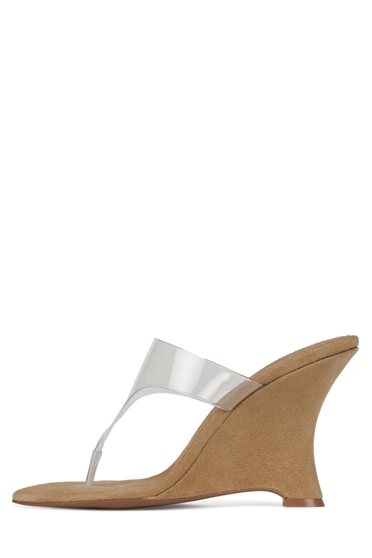 PERSISTENT - Beige Suede Clear |Jeffrey Campbell