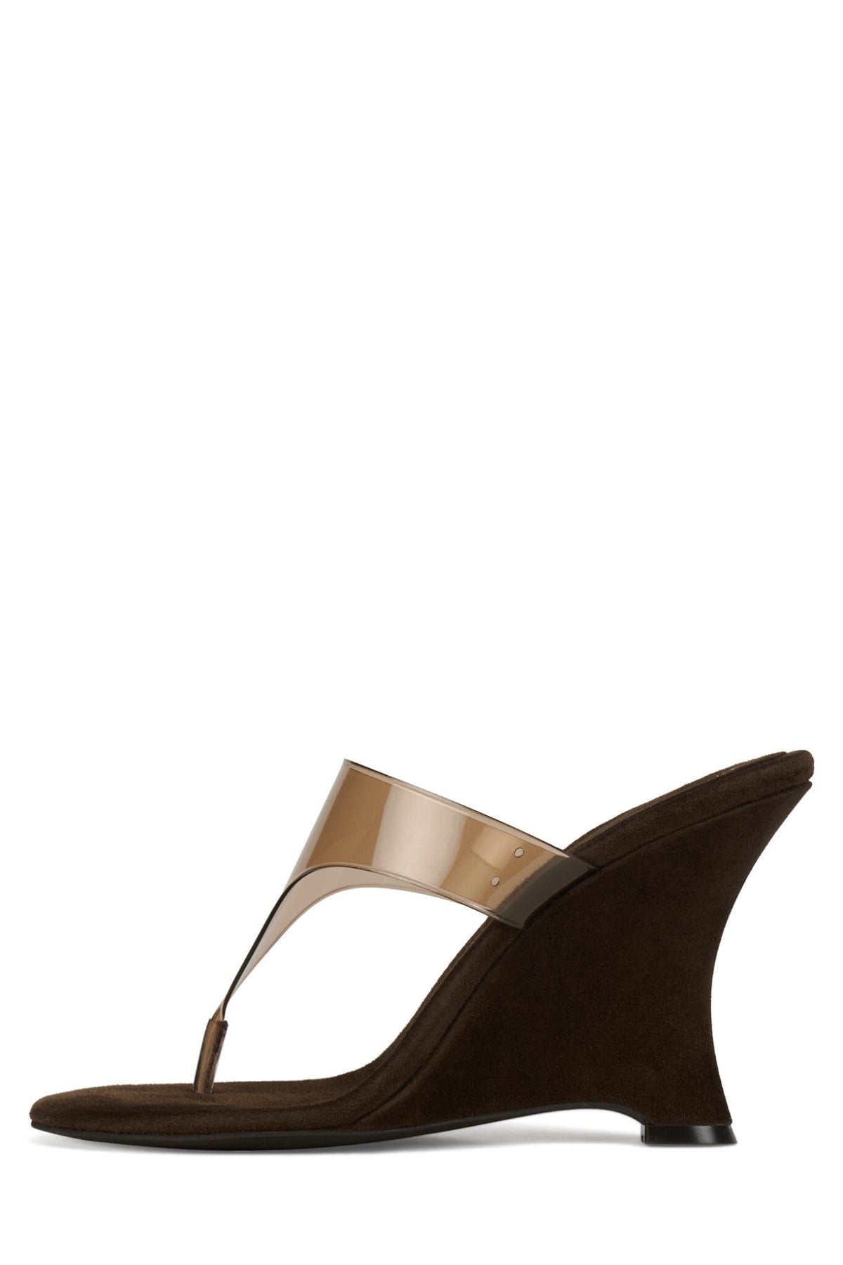 PERSISTENT - Beige Suede Clear |Jeffrey Campbell