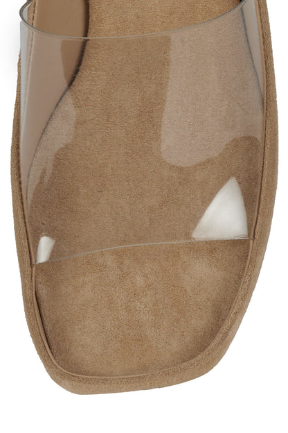 MUON - Beige Suede Clear |Jeffrey Campbell
