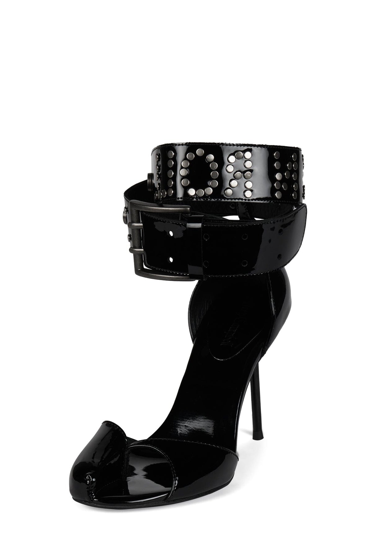 STAGE-DIVE Stiletto Sandal - Black Patent |Jeffrey Campbell