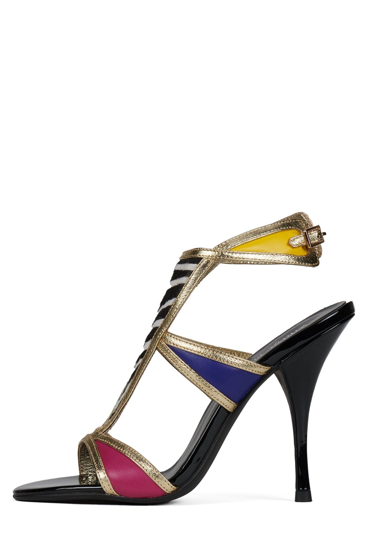 KALEIDO-F - Gold Zebra Multi |Jeffrey Campbell