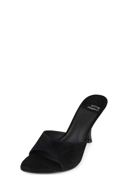 AGENT Heeled Sandal - Black Suede |Jeffrey Campbell