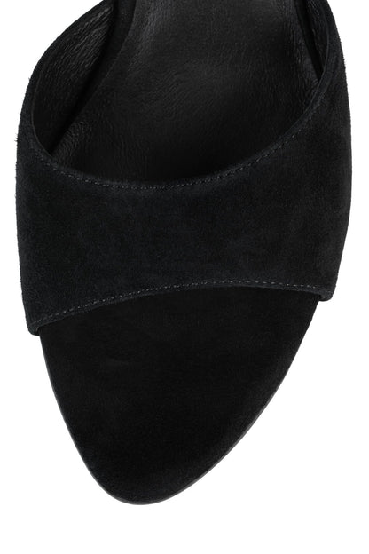 AGENT Heeled Sandal - Black Suede |Jeffrey Campbell