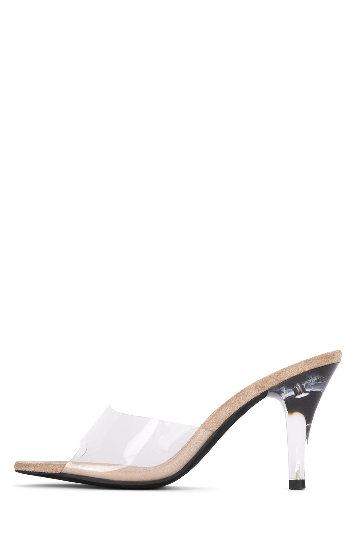 CENDRILLON - Nude Suede Clear |Jeffrey Campbell