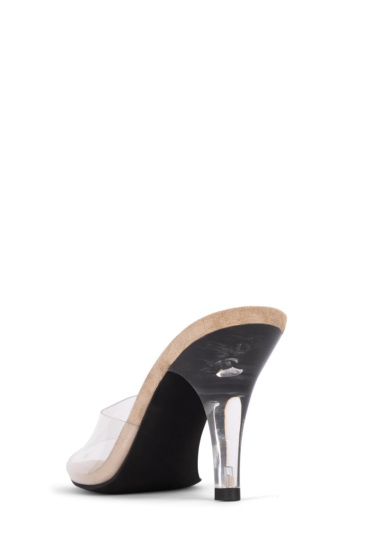 CENDRILLON - Nude Suede Clear |Jeffrey Campbell