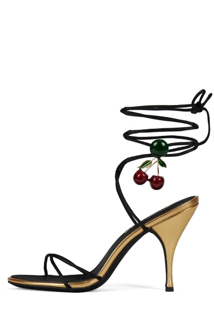 GEORJA - Black Satin Cherry |Jeffrey Campbell