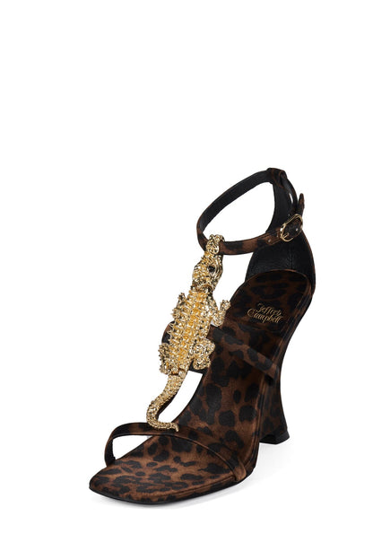 SWAMPED - Cheetah Satin Gold |Jeffrey Campbell