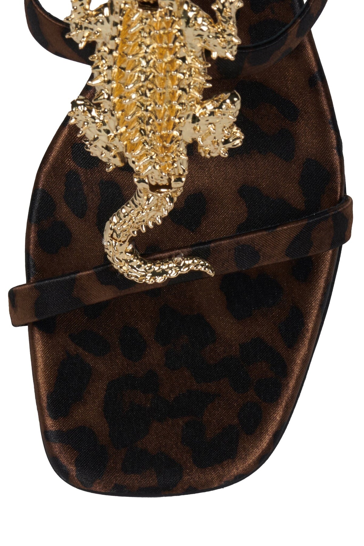 SWAMPED - Cheetah Satin Gold |Jeffrey Campbell