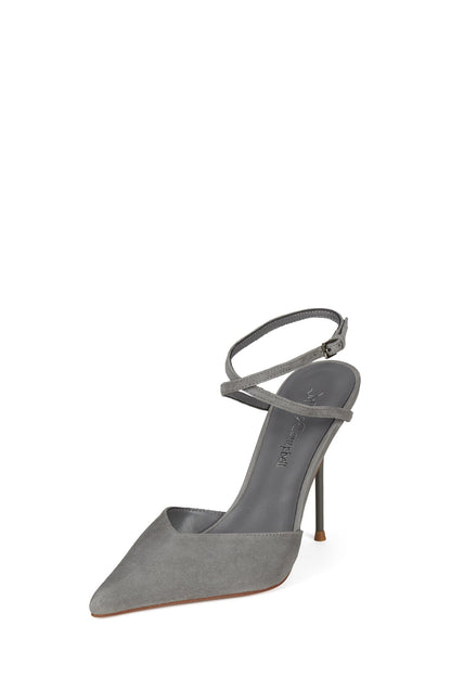 BORDEAUX - Grey Suede |Jeffrey Campbell