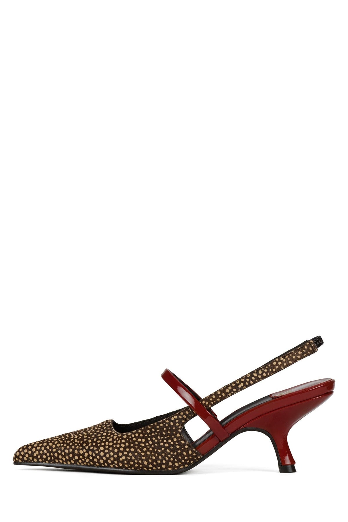 TANYA-F - Brown Dot Red Combo |Jeffrey Campbell