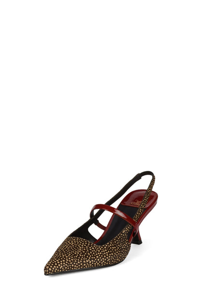 TANYA-F - Brown Dot Red Combo |Jeffrey Campbell