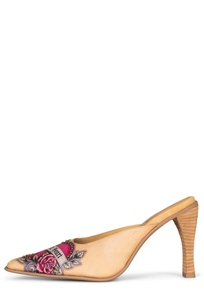 SLEUTH Heeled Mule - Banana Wild Combo |Jeffrey Campbell