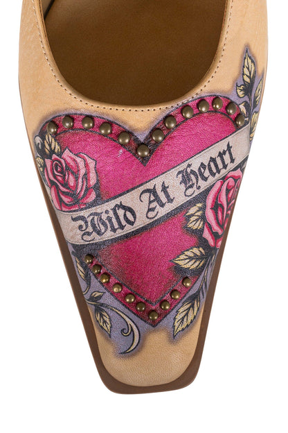 SLEUTH Heeled Mule - Banana Wild Combo |Jeffrey Campbell
