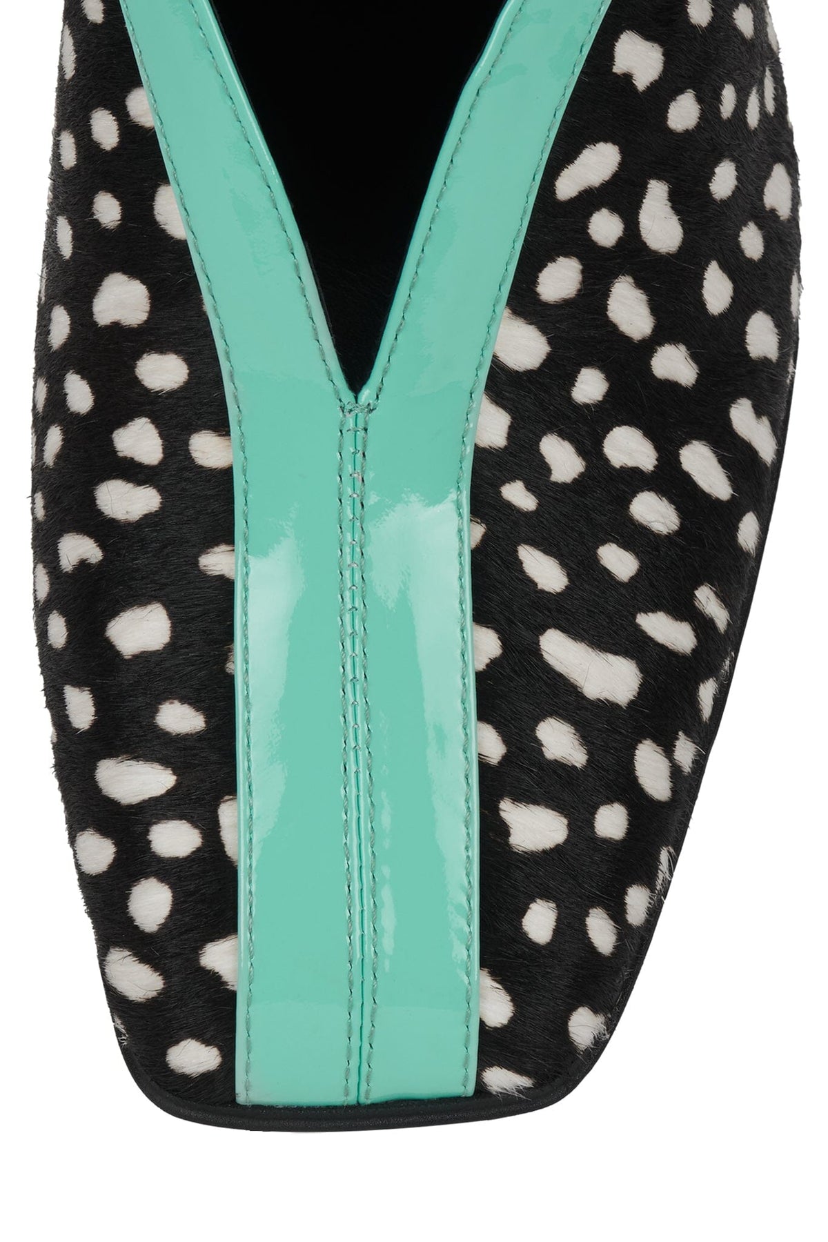 STRAITS-F - Black White Dot Teal |Jeffrey Campbell