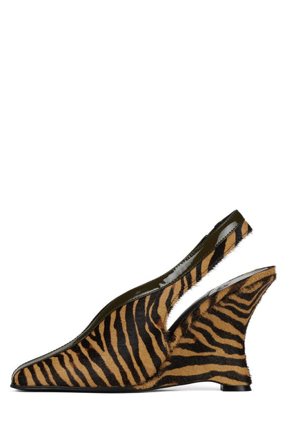 STRAITS-F - Black White Dot Teal |Jeffrey Campbell