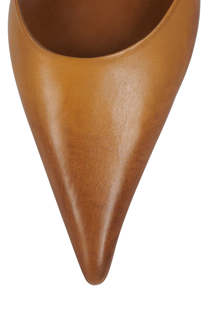 ROBYN Heeled Mule - Tan Ruboff |Jeffrey Campbell