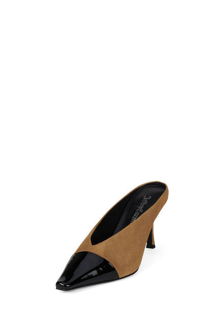 INVESTOR - Beige Suede Black Combo |Jeffrey Campbell