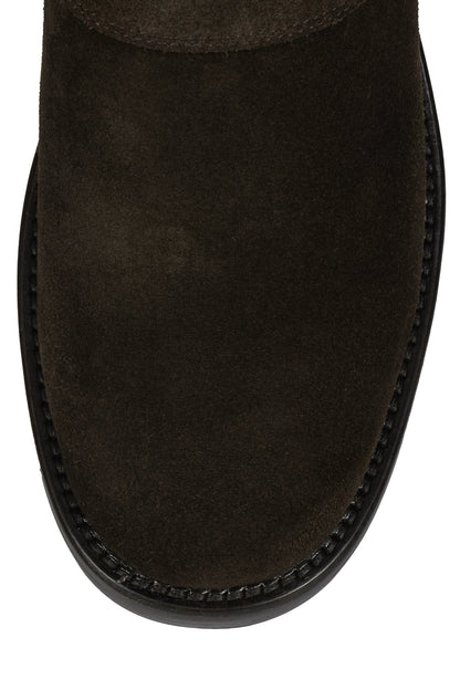 BERGAMOT - Brown Suede Gold |Jeffrey Campbell