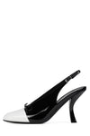 White Patent Black Patent