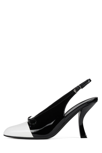 CHAI - White Patent Black Patent |Jeffrey Campbell
