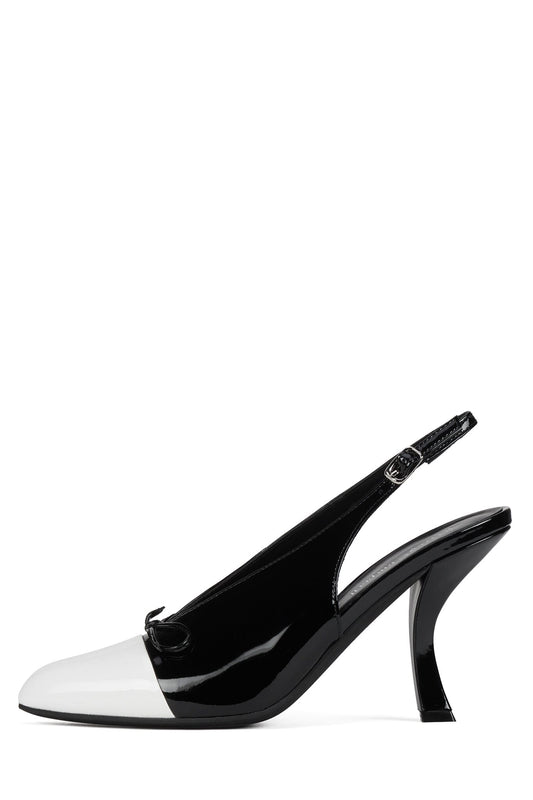 CHAI - White Patent Black Patent |Jeffrey Campbell