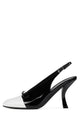 White Patent Black Patent