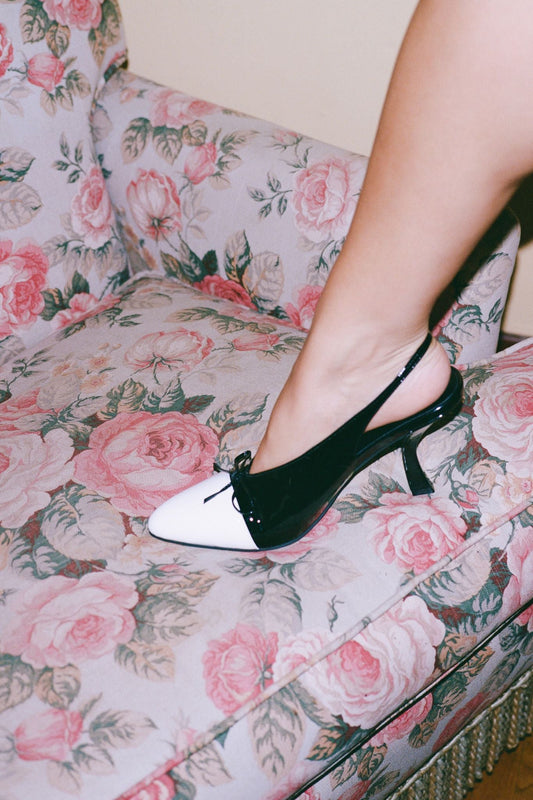 CHAI - White Patent Black Patent |Jeffrey Campbell