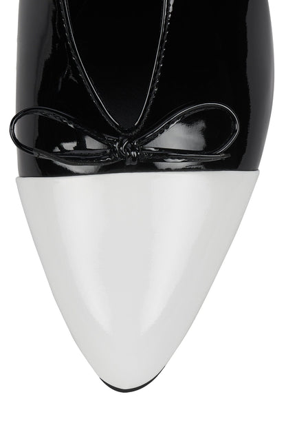 CHAI - White Patent Black Patent |Jeffrey Campbell