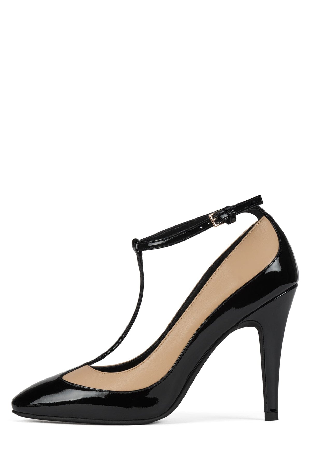 SPOT-LIGHT - Black Patent Beige |Jeffrey Campbell