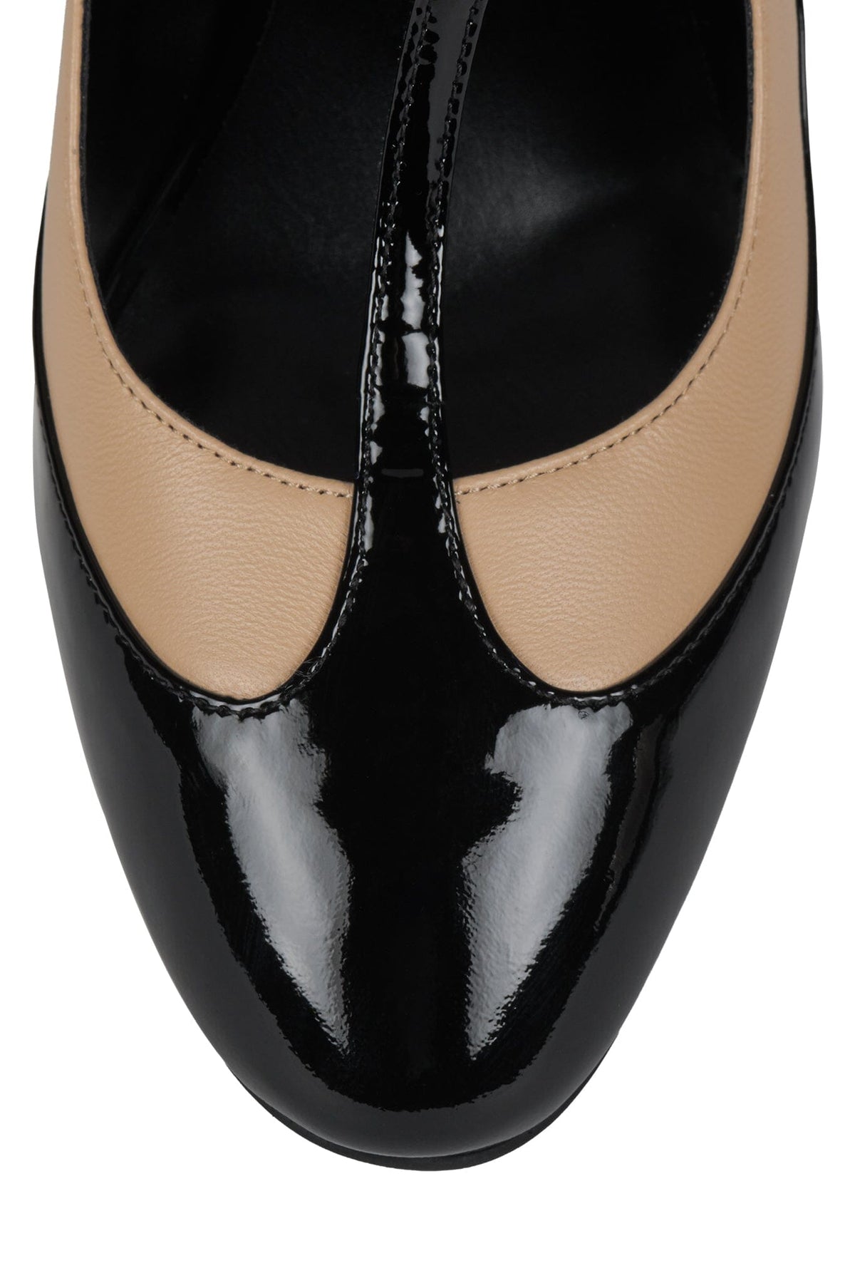 SPOT-LIGHT - Black Patent Beige |Jeffrey Campbell
