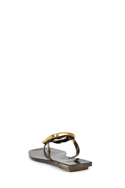 LINQUES-J Jelly Sandal - Tortoise Gold |Jeffrey Campbell
