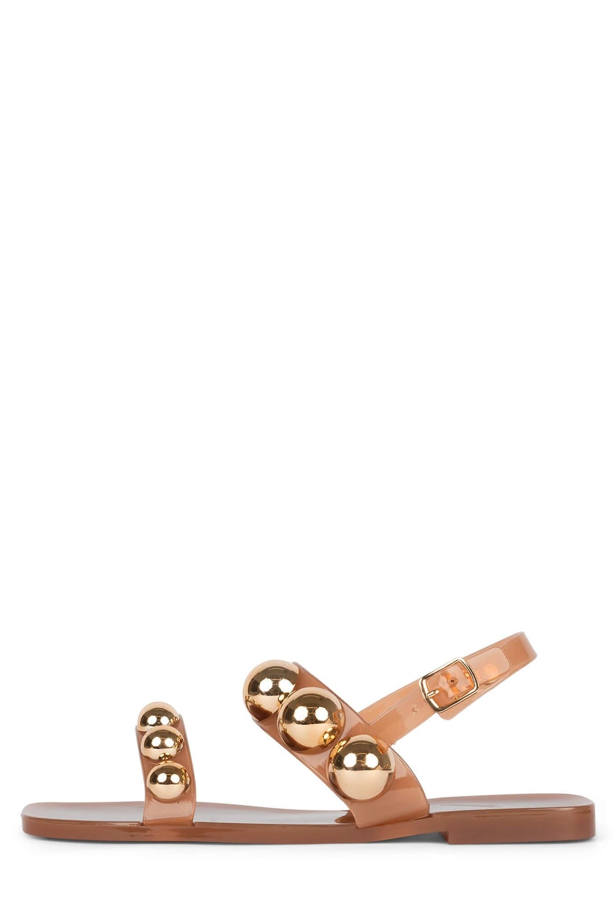 GUM-DROP Flat Sandals - Caramel Gold |Jeffrey Campbell